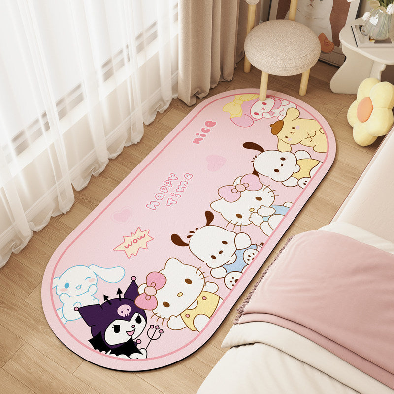 Cheerful Cartoon-Themed Area Rug