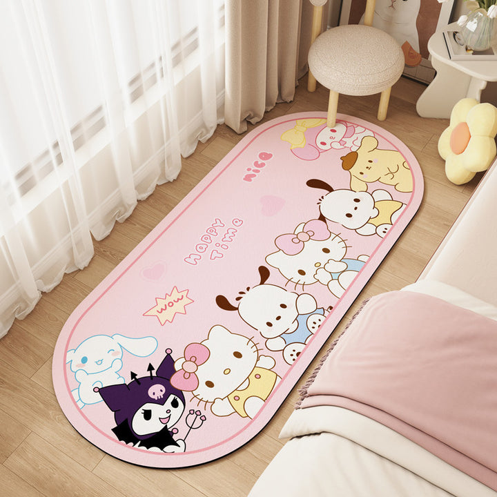 Cheerful Cartoon-Themed Area Rug