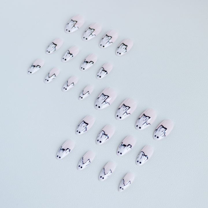 Ghost-Themed Nail Art Set