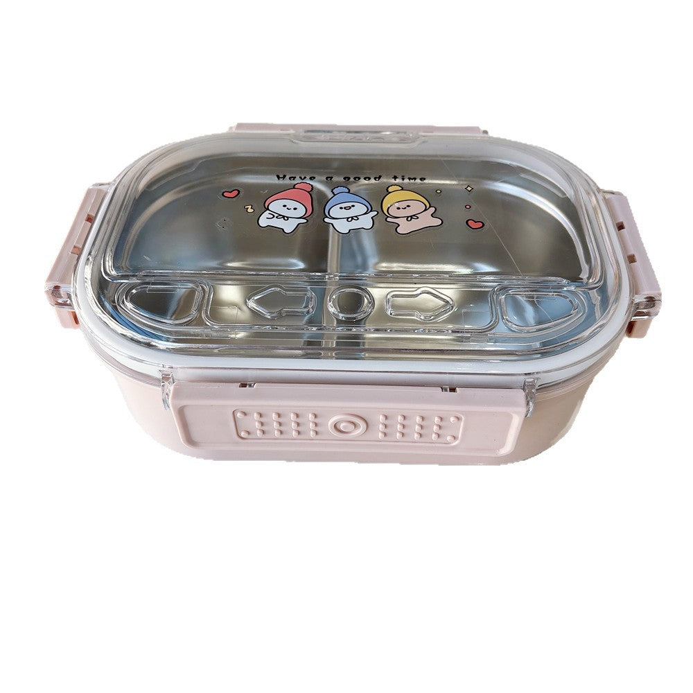 Fun-Themed Multi-Compartment Meal Storage Container