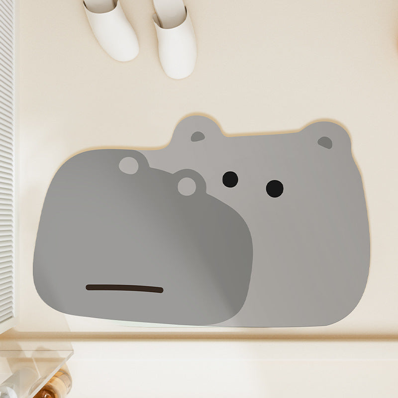 Adorable Animal-Themed Bath Mat Kalsten