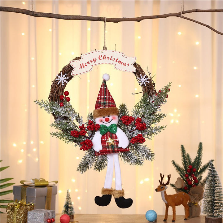 Decorative Burlap Christmas Wreath Kalsten