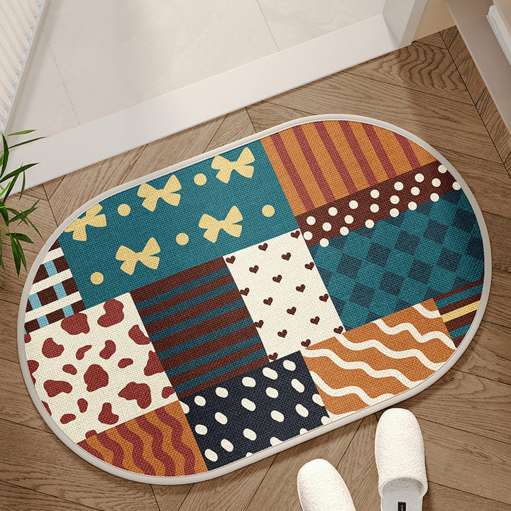 Decorative Geometric Area Mat Kalsten