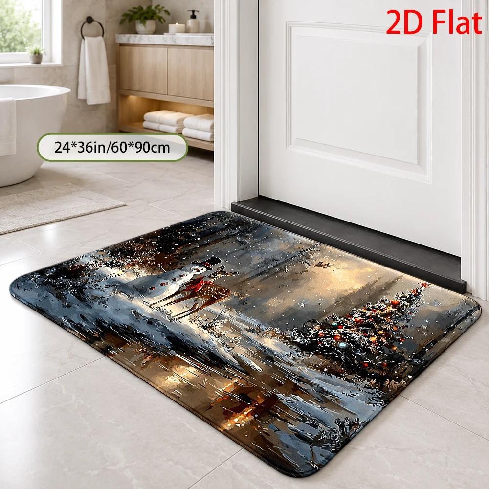 Holiday-Themed Bathroom Mat Kalsten