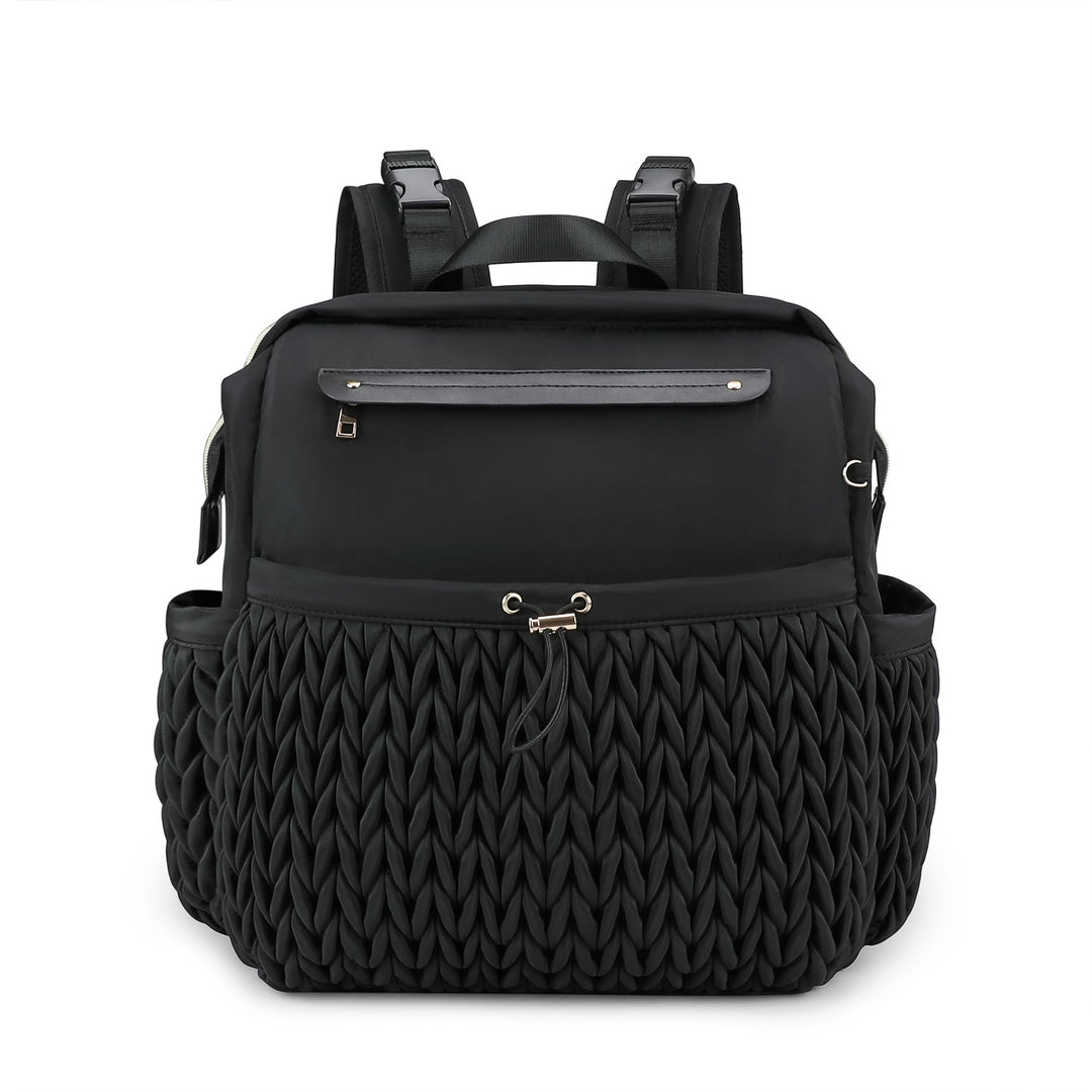 Fashionable backpack with braided design Kalsten