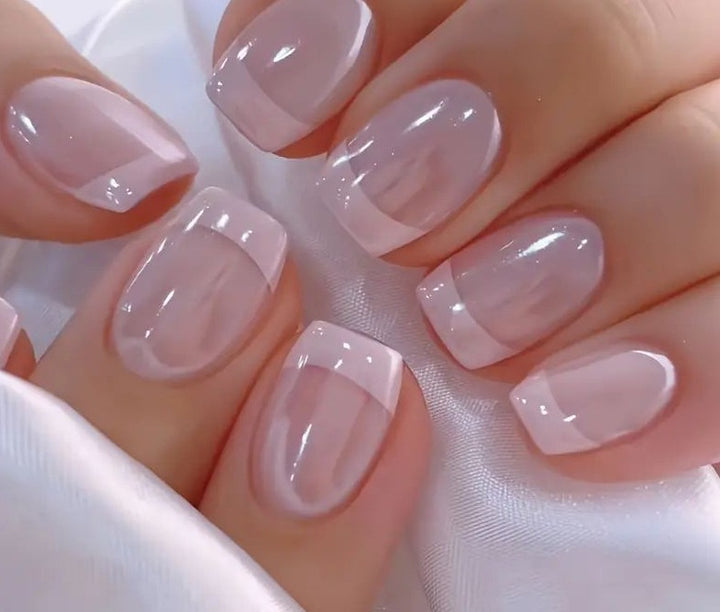 Elegant French Tip Acrylic Nail Enhancements Kalsten 1789915301