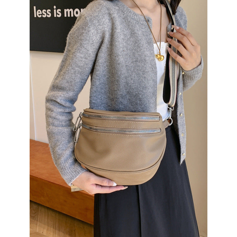 WoChic Dual-Zipper Crossbody Bag Kalsten
