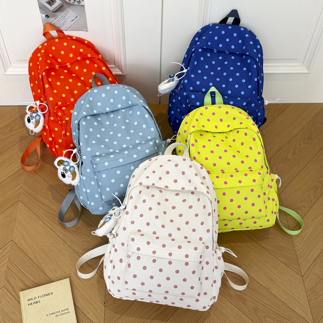 Playful Polka Dot Backpack