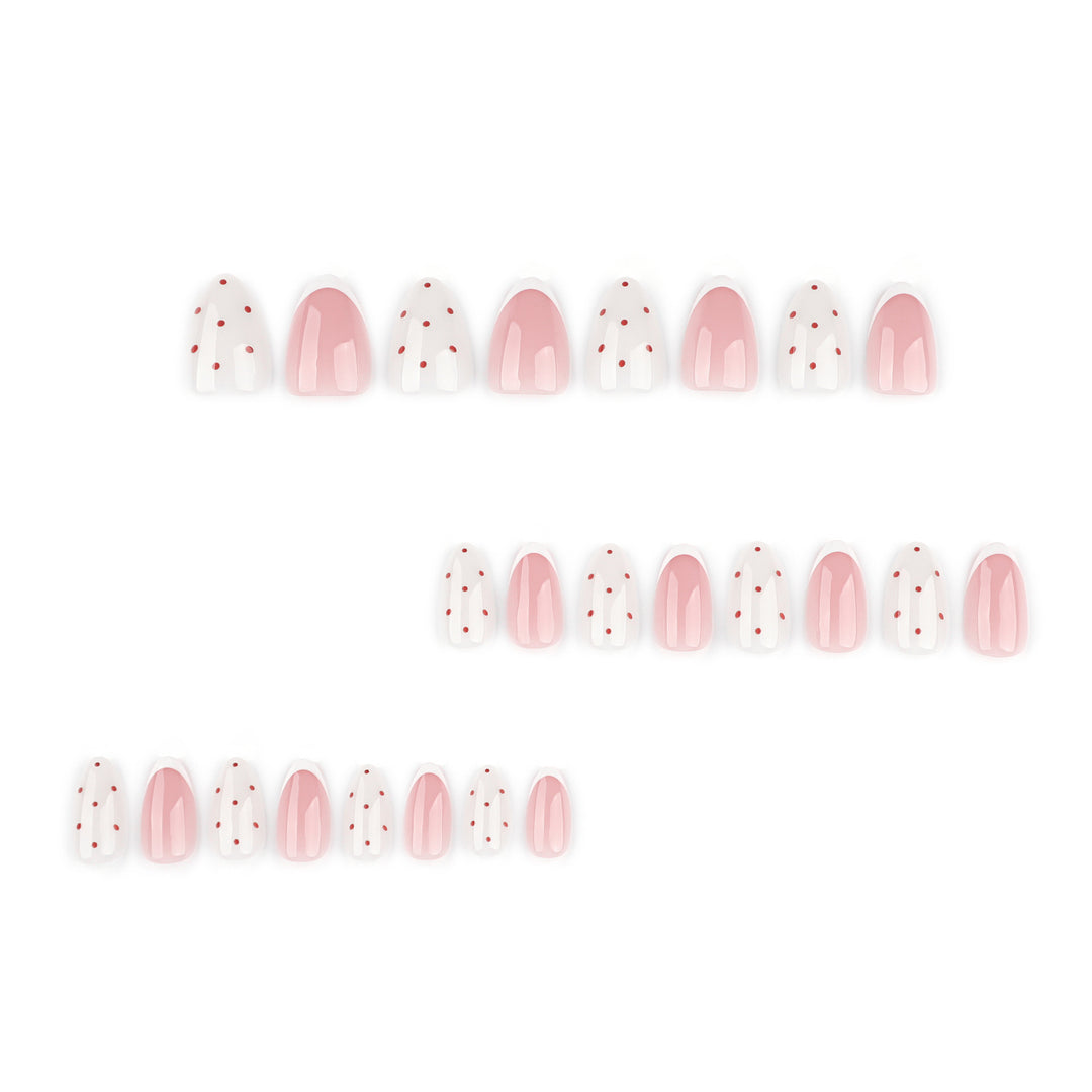 Elegant nail art with modern dots and French tips Kalsten
