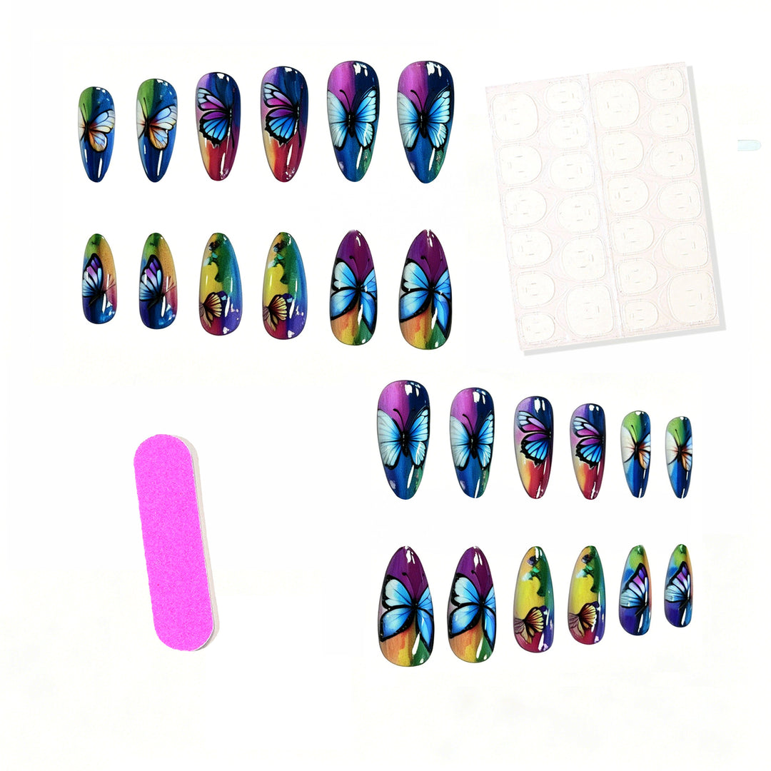 Artistic Butterfly Nail Art Enhancements Kalsten