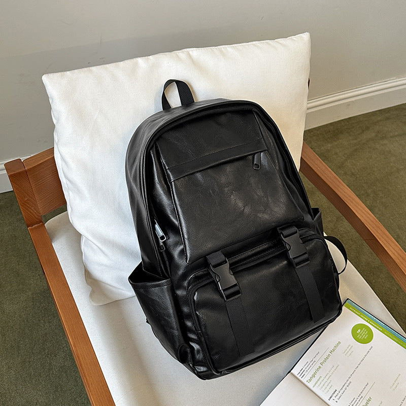 Vintage-Style Leather Backpack Kalsten