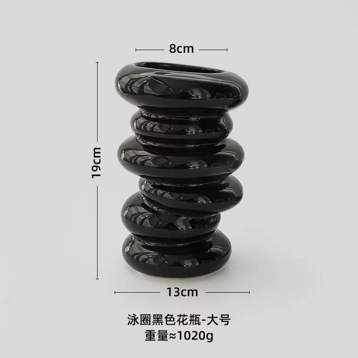 Artistic Spiral Ceramic Vase