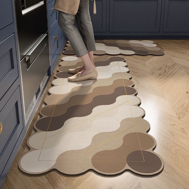 Oversized Geometric Kitchen Runner Mat