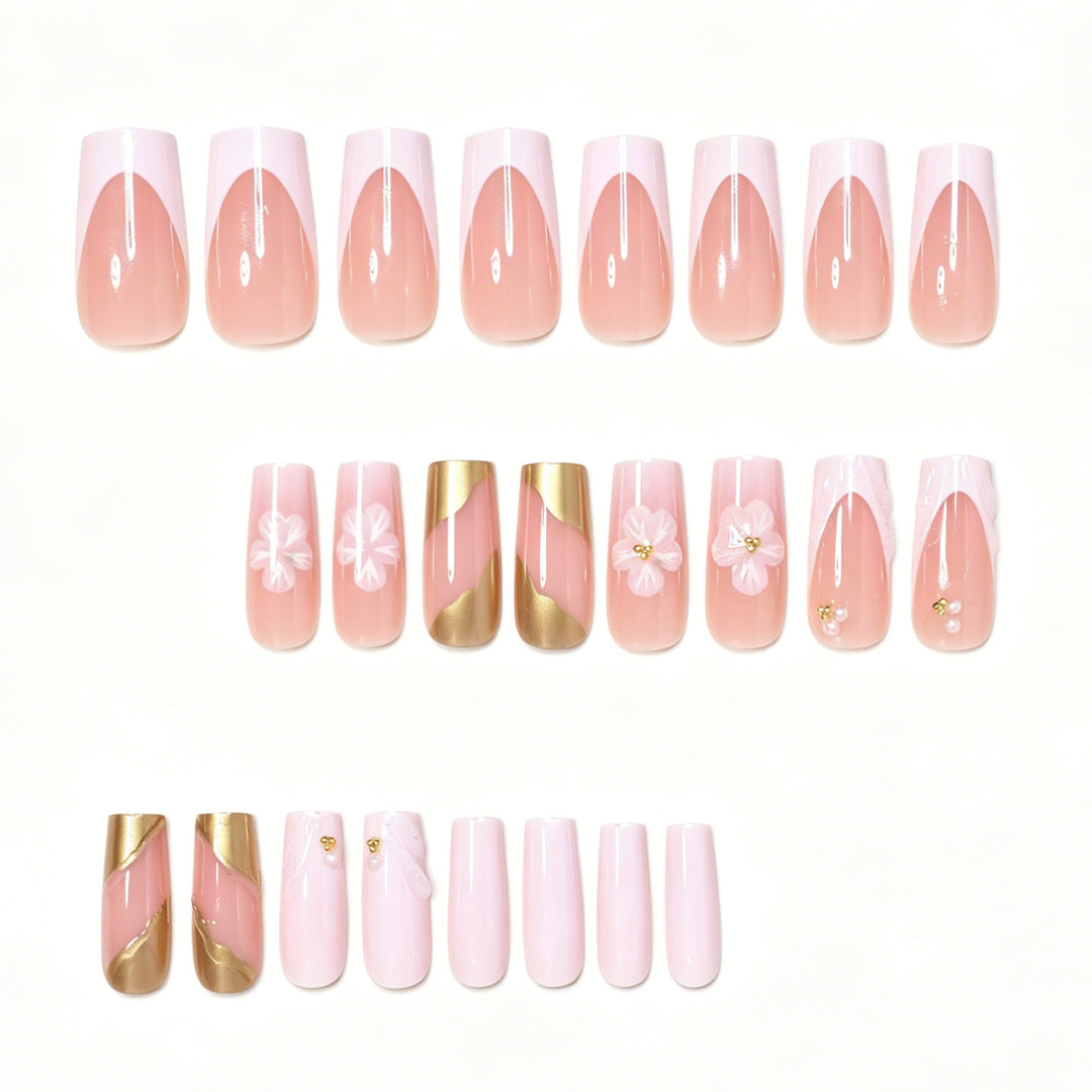 Deluxe Floral Acrylic Nail Art Set Kalsten