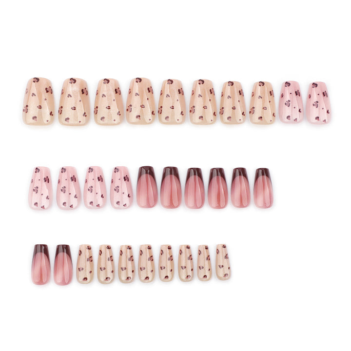 Artistic nail extensions with elegant glitter design Kalsten