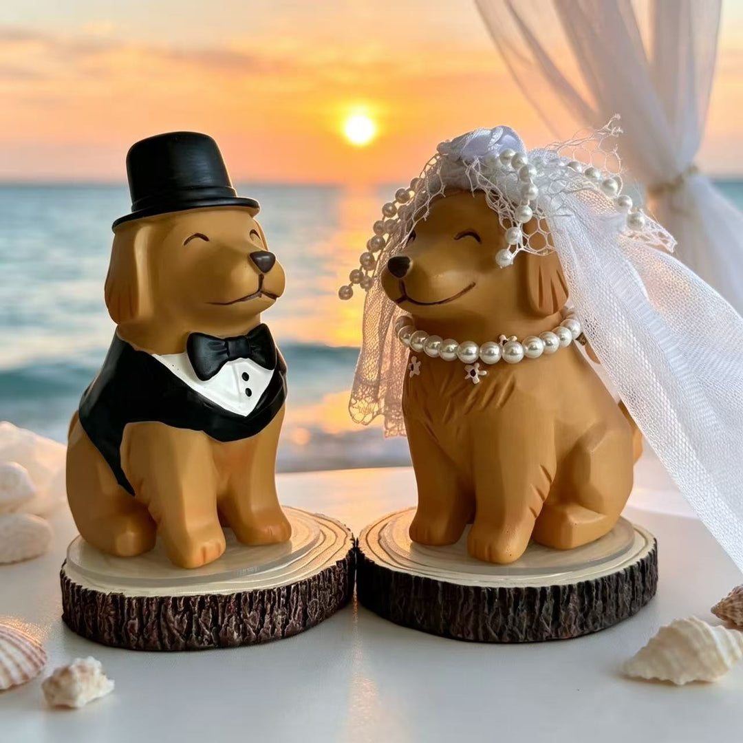 Wedding Dog Figurines Kalsten