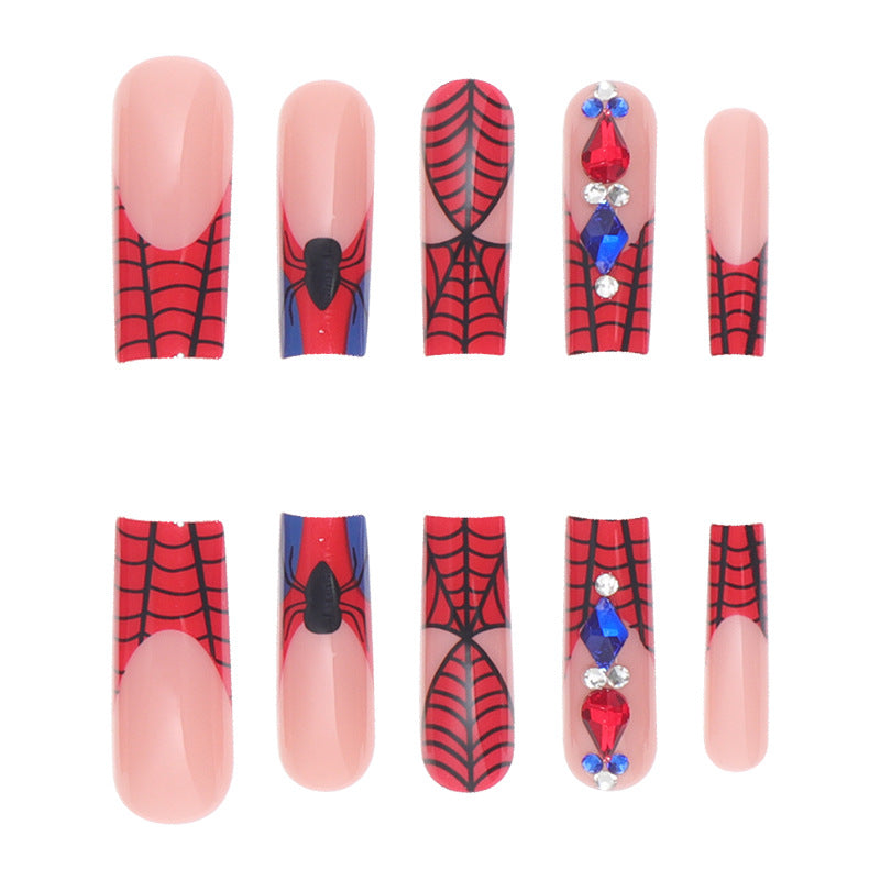 Spider-Man Inspired Press-On Nail Art Kalsten
