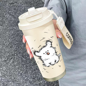 Ladies Insulated Coffee Mug with Funny Hello Kitty Design Kalsten