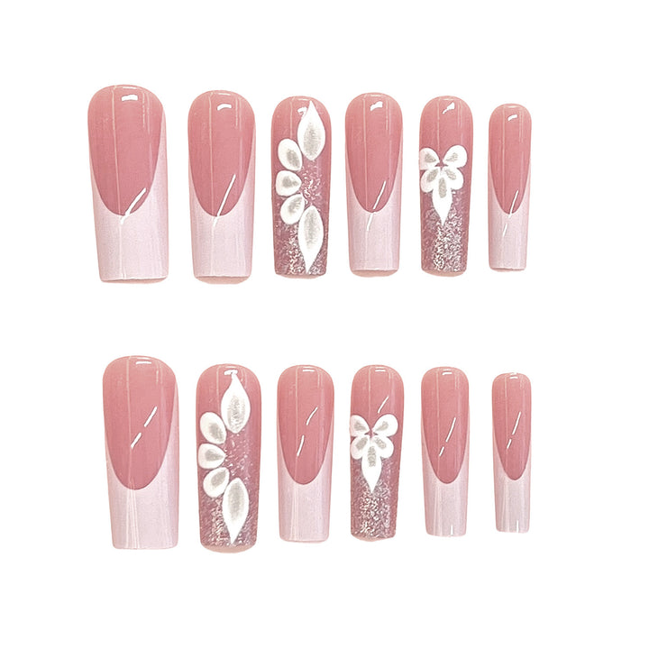Elegant Floral Design Press-On Nails Kalsten
