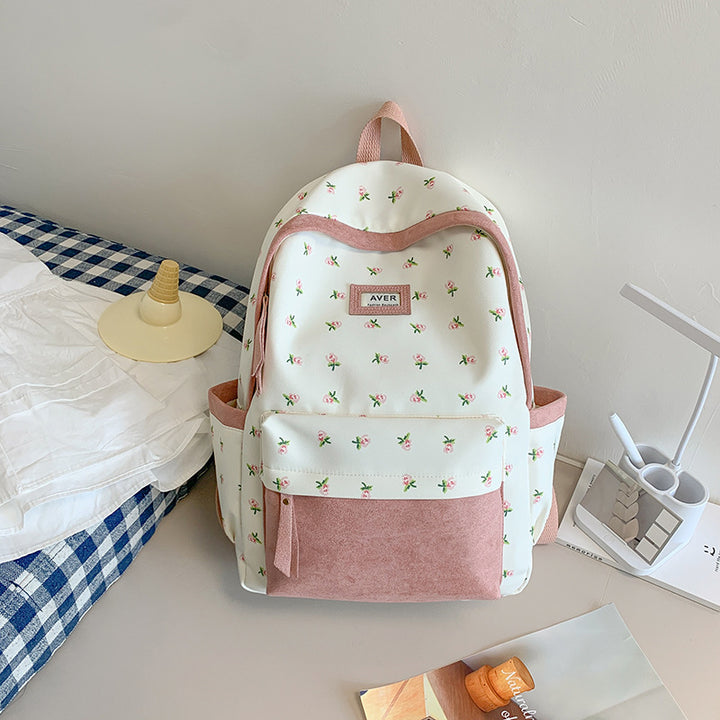 Floral Patterned School Backpack Kalsten