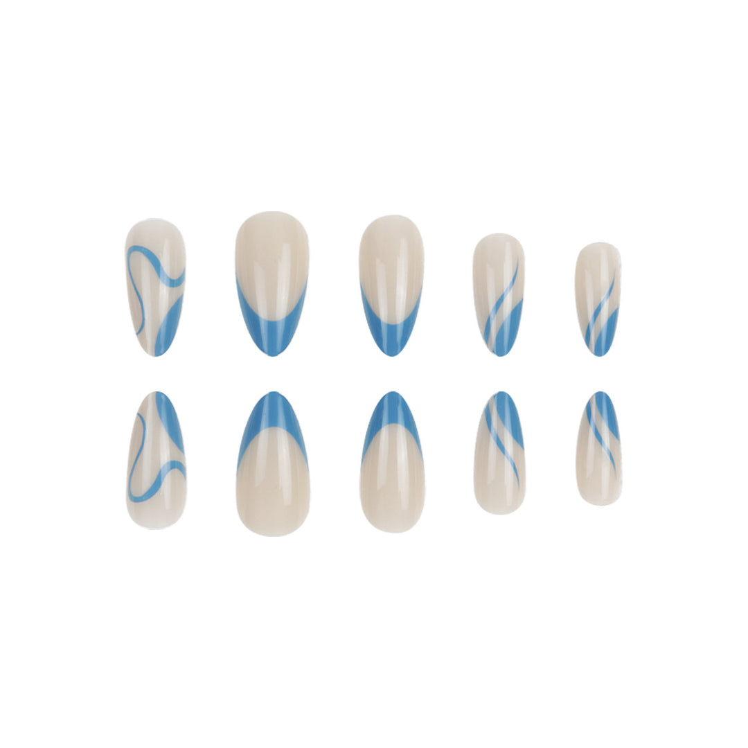 Artistic Pointed Press-On Nails Kalsten