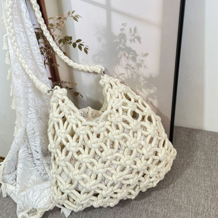 Fashionable Macrame Tote Bag Kalsten