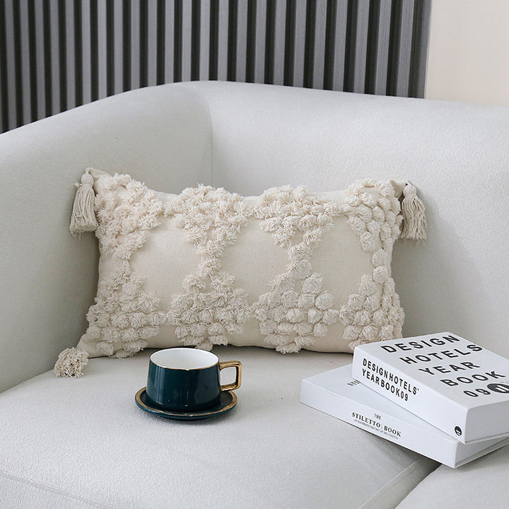 Textured Plush Decorative Pillow