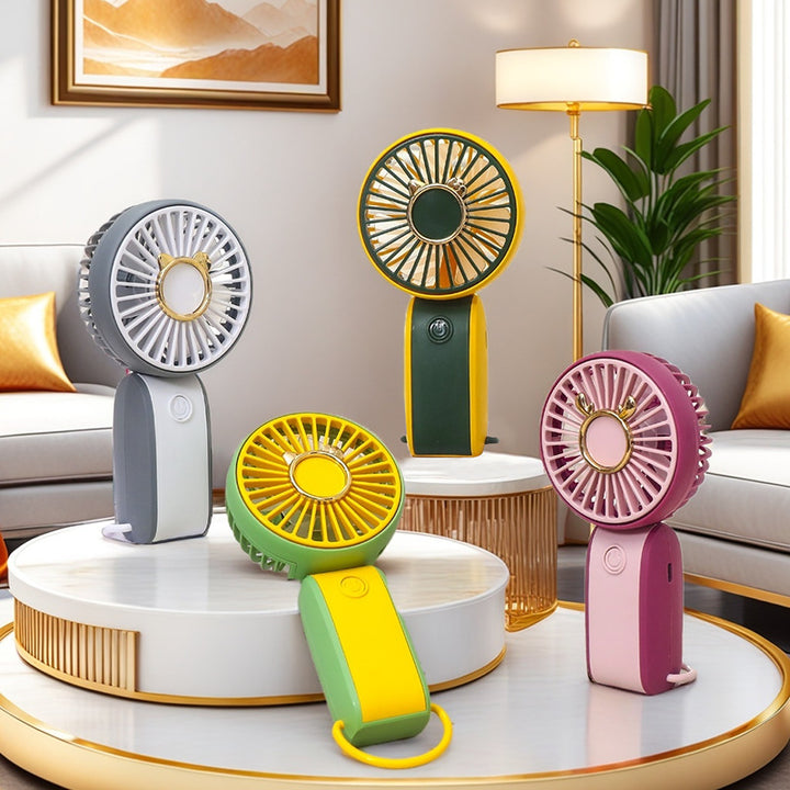 Ladies Portable Hand Fan in Cheerful Animal Design Kalsten