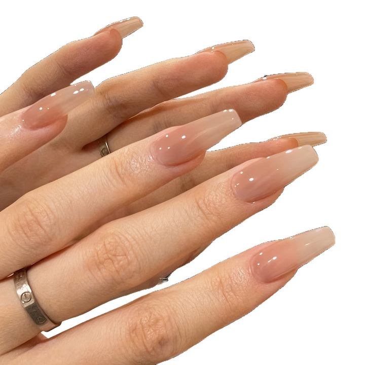 Elegant Glossy Acrylic Nail Extensions Kalsten