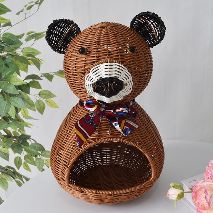 Cute Bear-Shaped Decorative Storage Basket Kalsten