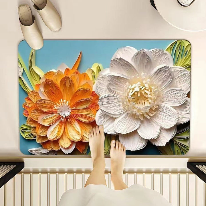 Floral Pattern Mat