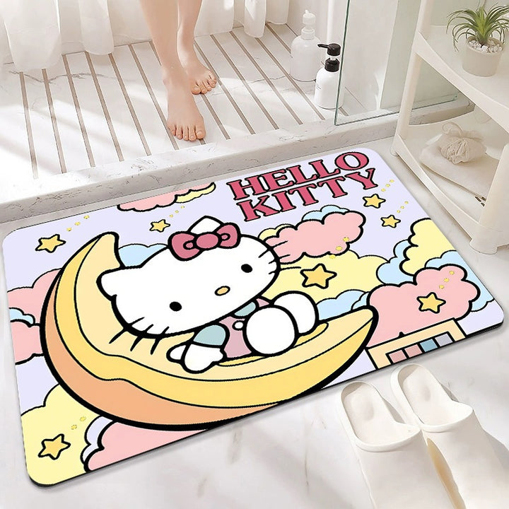 Cute Cartoon-Themed Absorbent Bath Mat