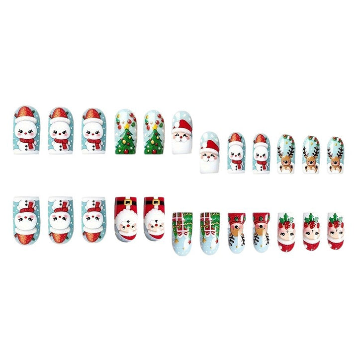 Festive Holiday Character Nail Art Set Kalsten