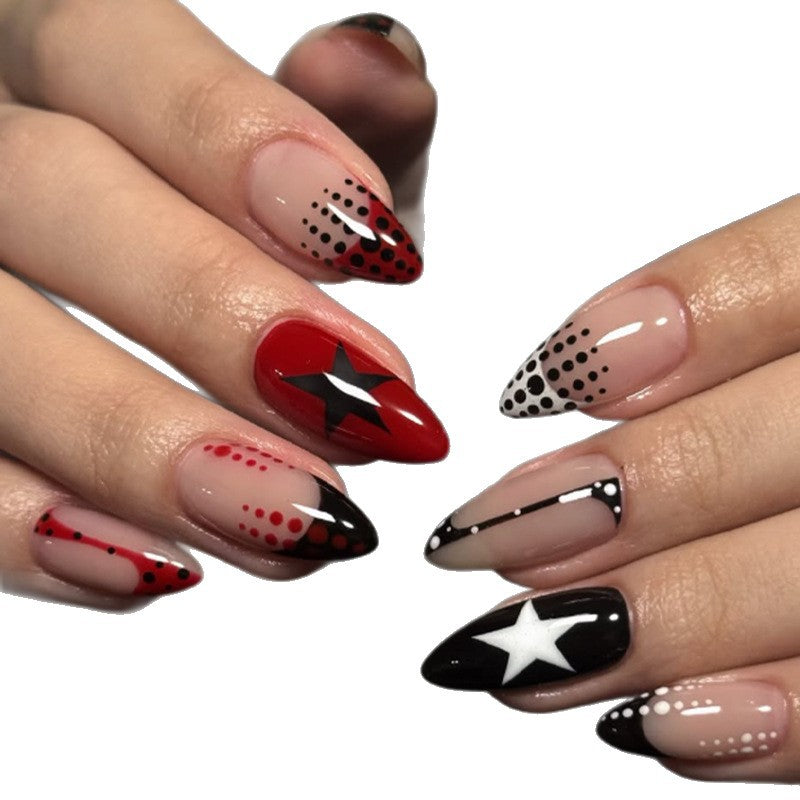 Artificial nails with modern star design Kalsten