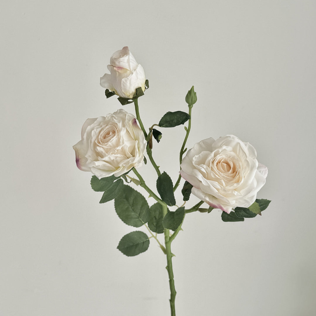 Elegant Faux Rose Floral Stem