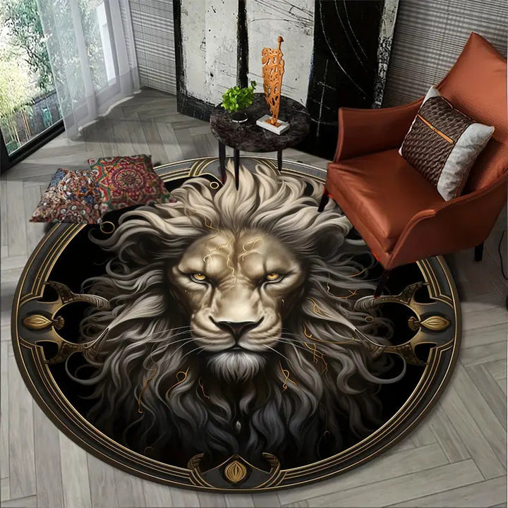 Artistic Dragon Round Area Rug