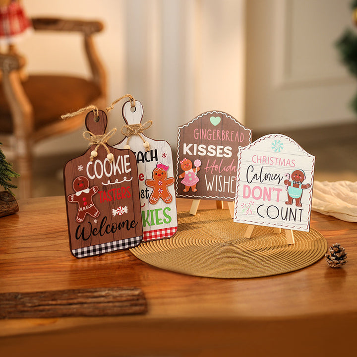 Decorative Christmas poster with Christmas cookies motif Kalsten