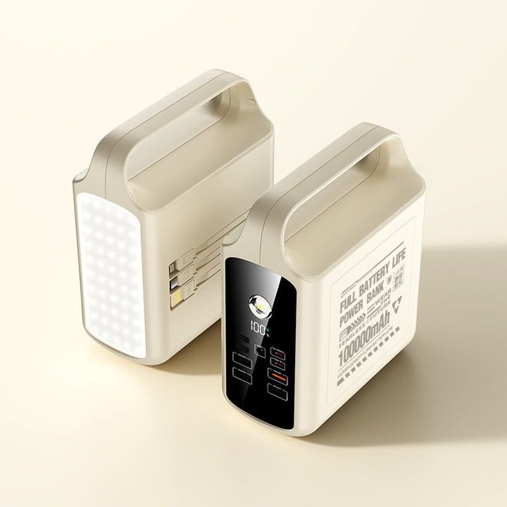 Portable power bank with integrated LED lighting and high capacity Kalsten
