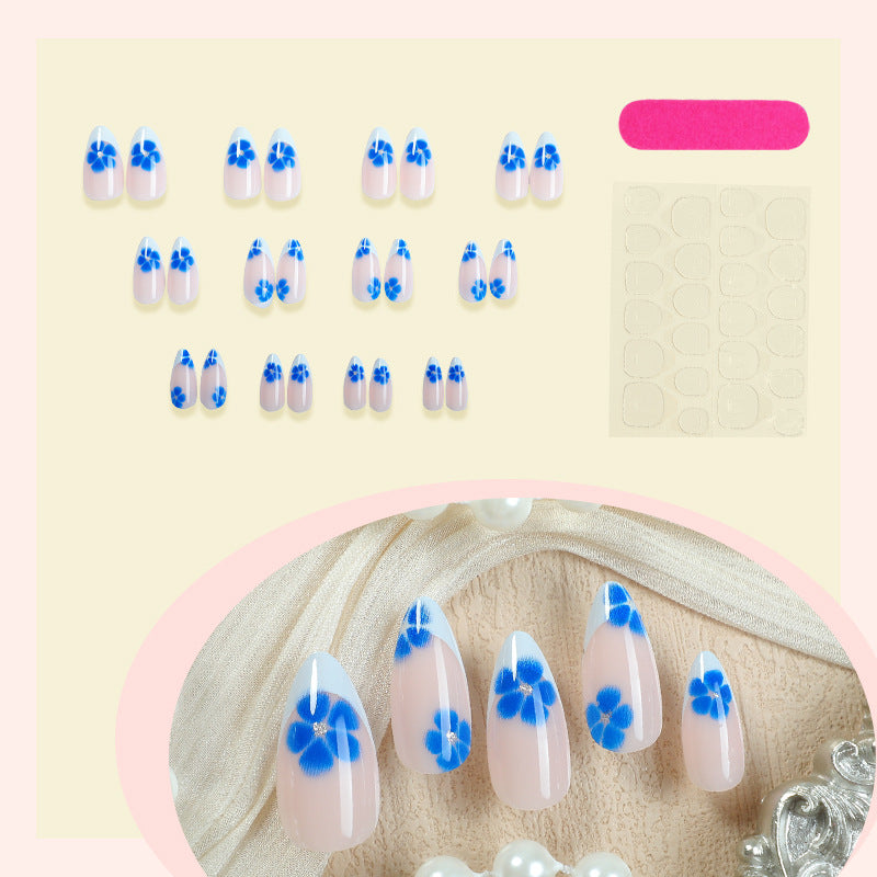 Floral Print Press-On Nail Set Kalsten
