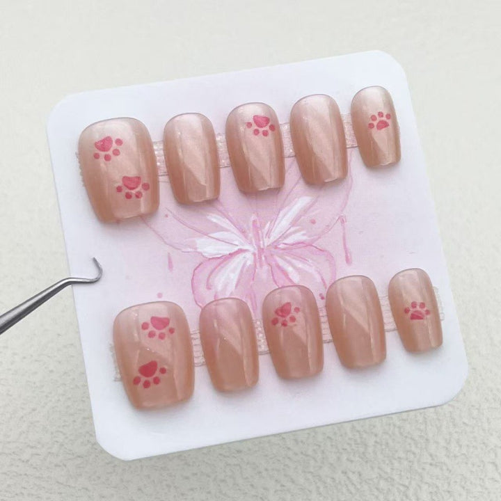 Creative Artificial Nails with Playful Paw Designs Kalsten
