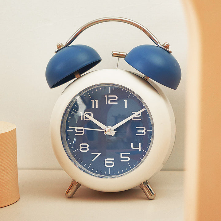 Elegant analog alarm clock with double bells and large dial Kalsten