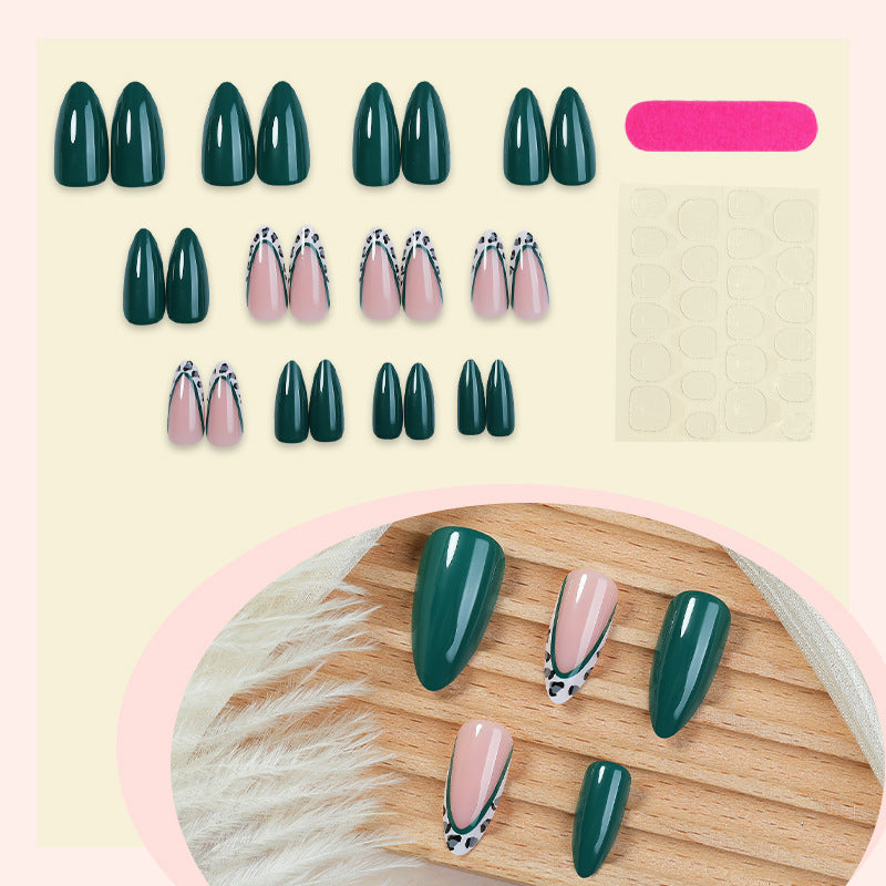 Decorative Press-On Nail Art Set with Contemporary Animal Prints kalsten