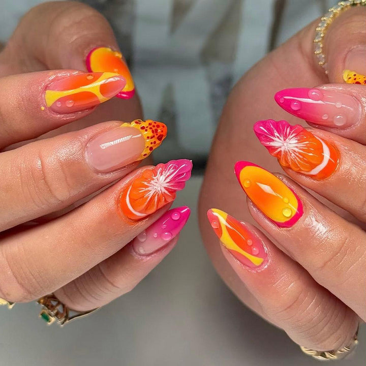 Artificial nails with fruity design Kalsten
