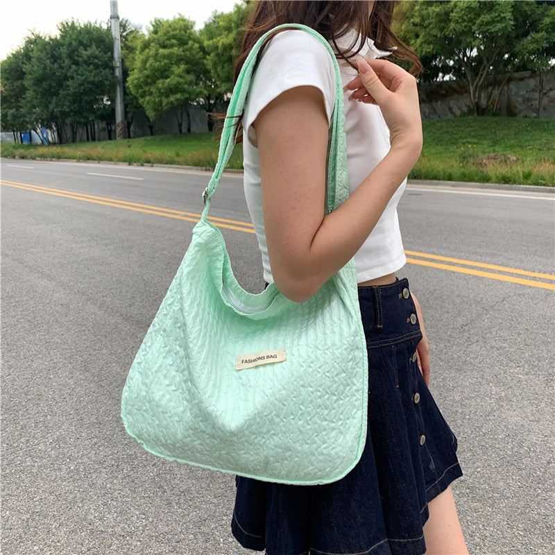 Textured Everyday Shoulder Bag