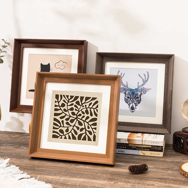 Artistic Cat Illustration Picture Frame for Wall Decor