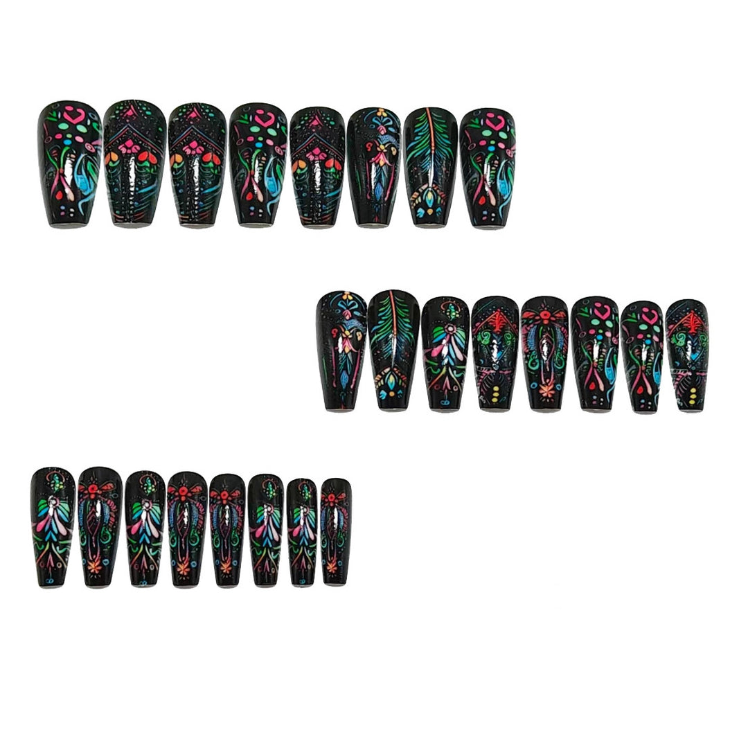 Artificial Nails in Creative Mandala Design Kalsten