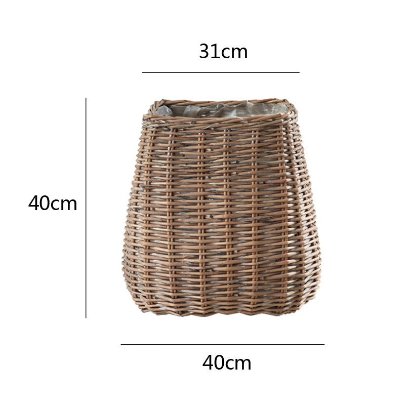 Rustic wicker basket Kalsten