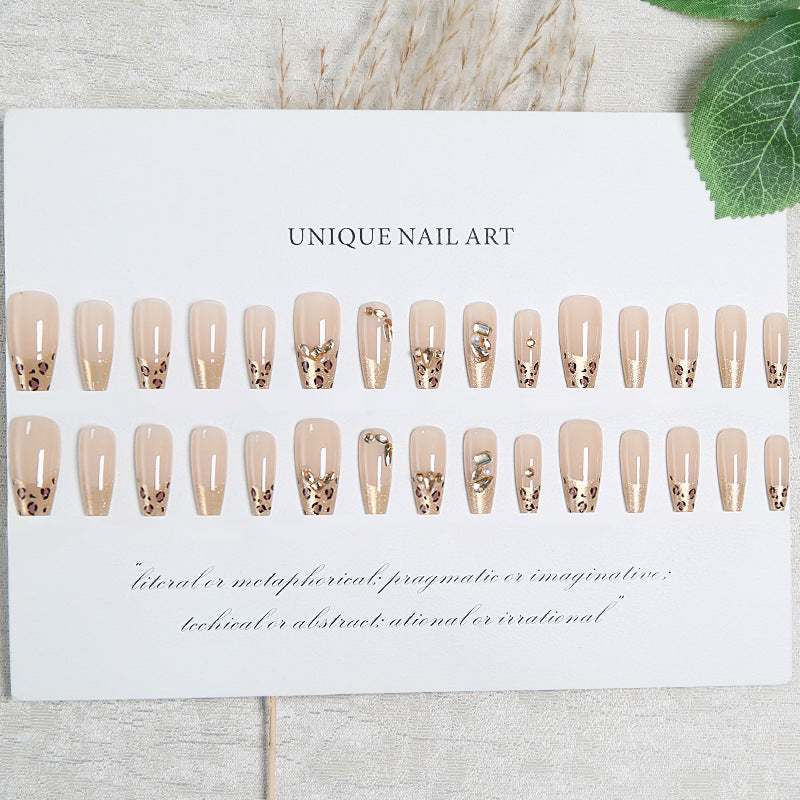 Acrylic nail set with glamorous 3D decorations Kalsten
