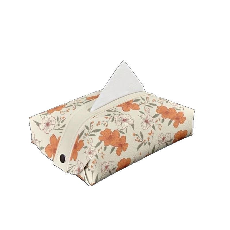 Floral Design Tissue Box Cover Kalsten