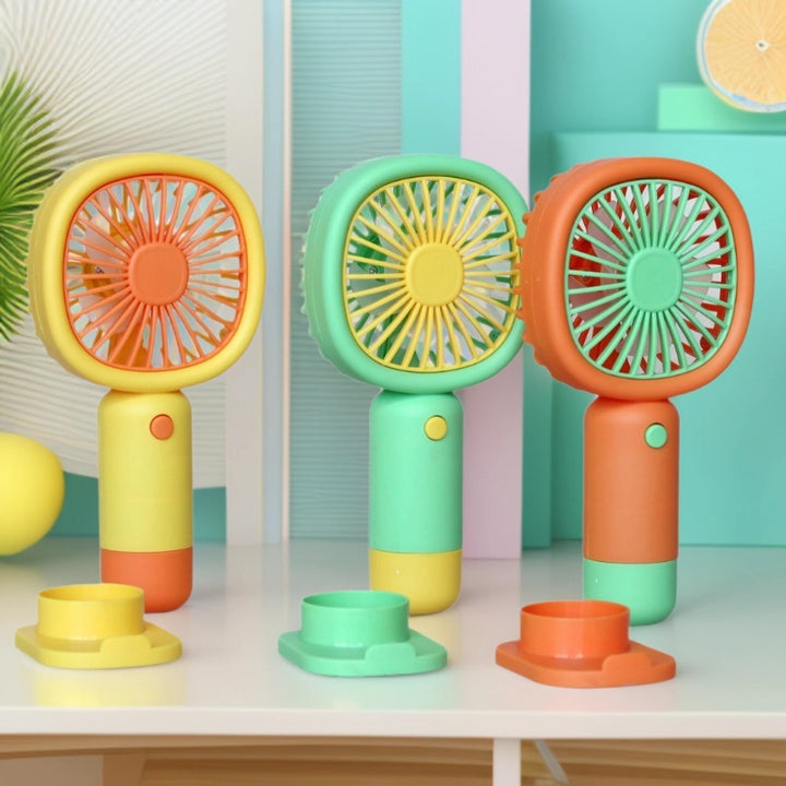 Unisex Handheld Fan with ergonomic design and practical stand function Kalsten